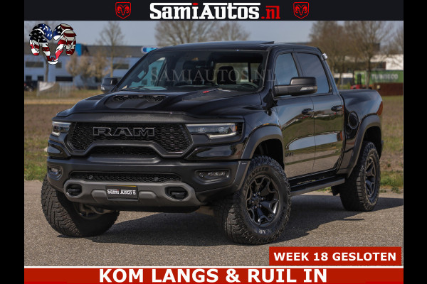 Dodge Ram TRX HELLCAT | 6.2 V8 712PK SUPERCHARGER | FULLY LOADED | CARBON | BLACK ON BLACK | CREW CAB | DUBBELE CABINE | 5 PERSOONS |