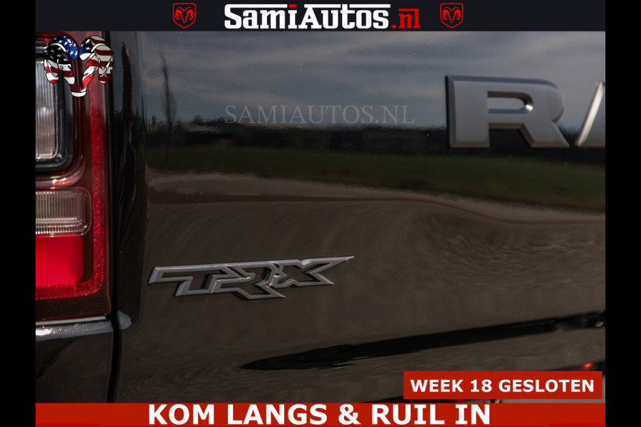 Dodge Ram TRX HELLCAT | 6.2 V8 712PK SUPERCHARGER | FULLY LOADED | CARBON | BLACK ON BLACK | CREW CAB | DUBBELE CABINE | 5 PERSOONS |