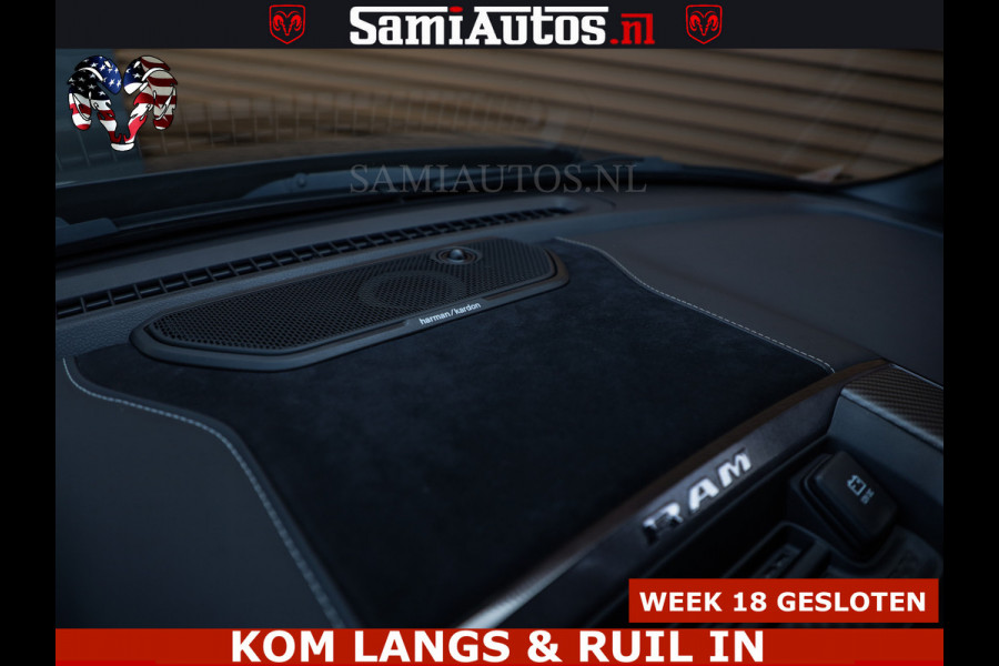 Dodge Ram TRX HELLCAT | 6.2 V8 712PK SUPERCHARGER | FULLY LOADED | CARBON | BLACK ON BLACK | CREW CAB | DUBBELE CABINE | 5 PERSOONS |