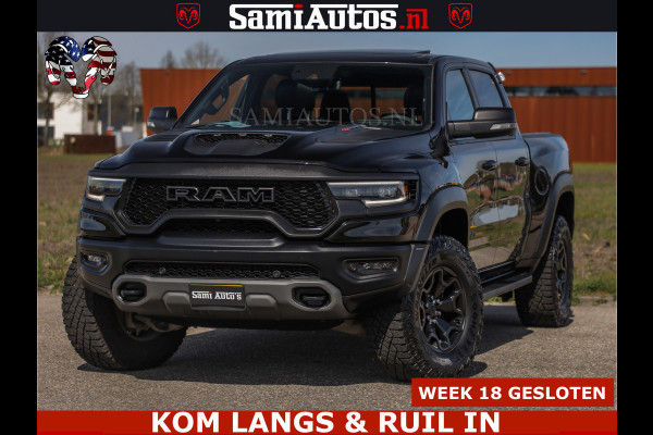 Dodge Ram TRX HELLCAT | 6.2 V8 712PK SUPERCHARGER | FULLY LOADED | CARBON | BLACK ON BLACK | CREW CAB | DUBBELE CABINE | 5 PERSOONS |