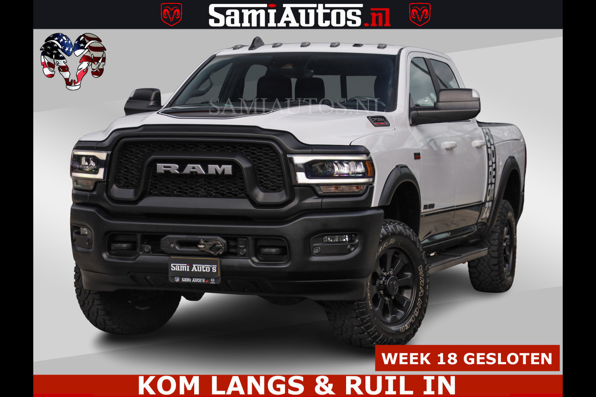 Dodge Ram 2500 POWER WAGON | 6 PERSOONS | 6.4 V8 4X4 | ADAPTIVE | FULL LED | TREK LIER | OPEN DAK | 6.4F BAK | 3500KG | CAMERA V+A | SPER DIFF | TWO TONE UITVOERING | ALARM | VOLLE UITVOERING |