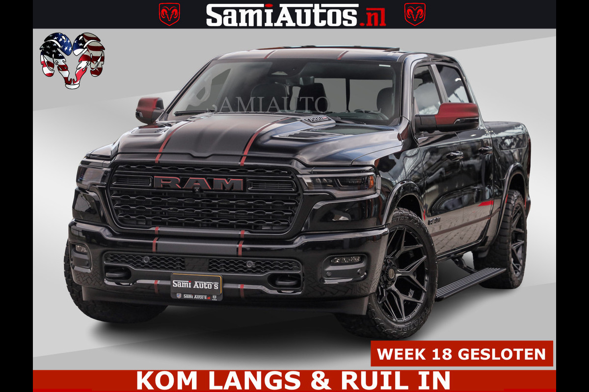 Dodge Ram Limited H.O 540HP 706Nm | Massage + Full Option | De Meest Luxe en Volle Pick-Up in zijn Klasse | Comfortabele Dubbele Cabine met Royale 5 Zitplaatsen | BPM vrij | Nu Leverbaar uit Voorraad | Voorraad Nr 2304 - 8540