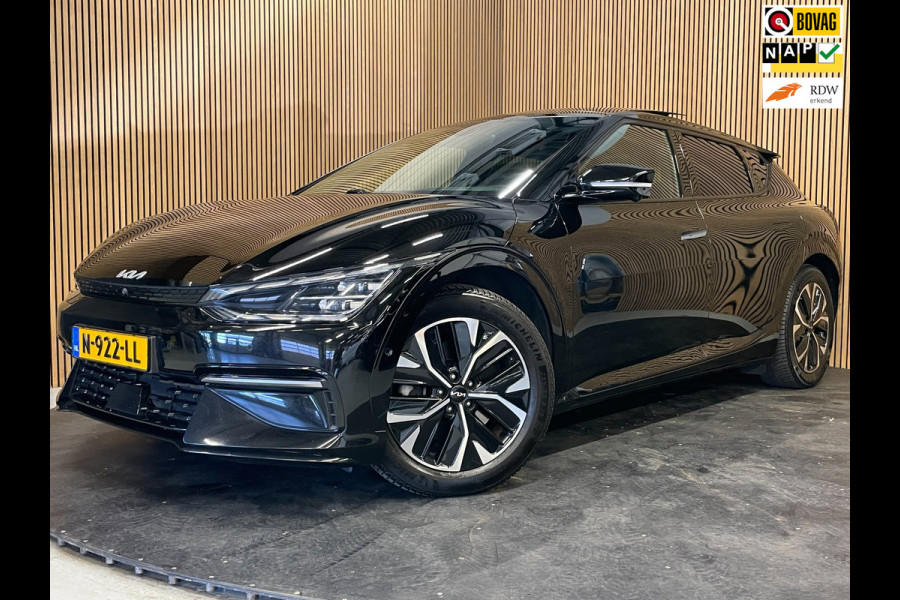 Kia Ev6 GT-Line 77.4 kWh|100% SOH|FULL OPTION|AFN. TREKHAAK|PANO|STOELVERW+VENT|STUURVERW.|360+3D CAMERA|CARPLAY|INCL.BTW|1e EIG.|