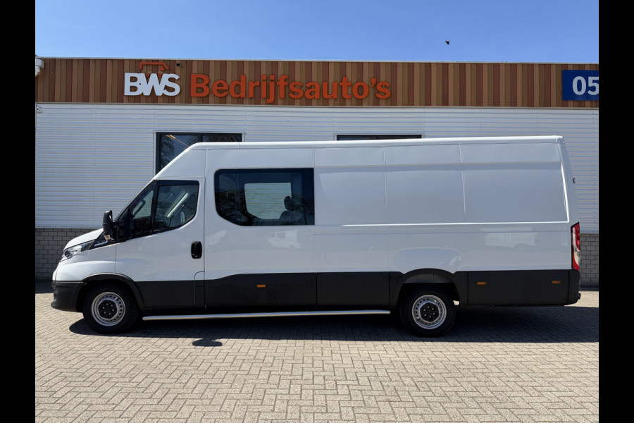 Iveco Daily 35S14V 2.3 automaat 410 L4H2 DC 6 persoons / vaste prijs rijklaar € 29.950 ex btw / ideale motorsport bus / euro 6 / bpm vrij / cruise en climate control / trekhaak 3500 kg !