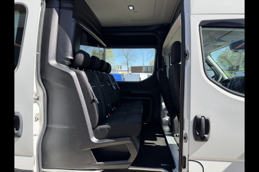 Iveco Daily 35S14V 2.3 automaat 410 L4H2 DC 6 persoons / vaste prijs rijklaar € 29.950 ex btw / ideale motorsport bus / euro 6 / bpm vrij / cruise en climate control / trekhaak 3500 kg !