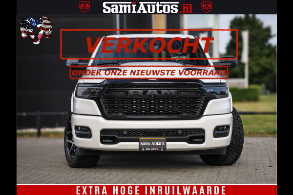 Dodge Ram Limited Night High Output 540HP 706Nm | Massage + Full Option | De Meest Luxe en Volle Pick-Up in zijn Klasse | Comfortabele Dubbele Cabine met Royale 5 Zitplaatsen | BPM vrij | Nu Leverbaar uit Voorraad | Voorraad Nr 2352 - 7649