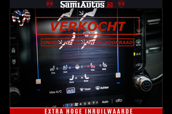 Dodge Ram Limited Night High Output 540HP 706Nm | Massage + Full Option | De Meest Luxe en Volle Pick-Up in zijn Klasse | Comfortabele Dubbele Cabine met Royale 5 Zitplaatsen | BPM vrij | Nu Leverbaar uit Voorraad | Voorraad Nr 2352 - 7649