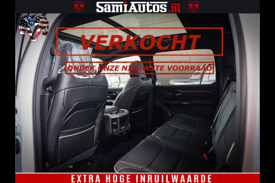 Dodge Ram Limited Night High Output 540HP 706Nm | Massage + Full Option | De Meest Luxe en Volle Pick-Up in zijn Klasse | Comfortabele Dubbele Cabine met Royale 5 Zitplaatsen | BPM vrij | Nu Leverbaar uit Voorraad | Voorraad Nr 2352 - 7649