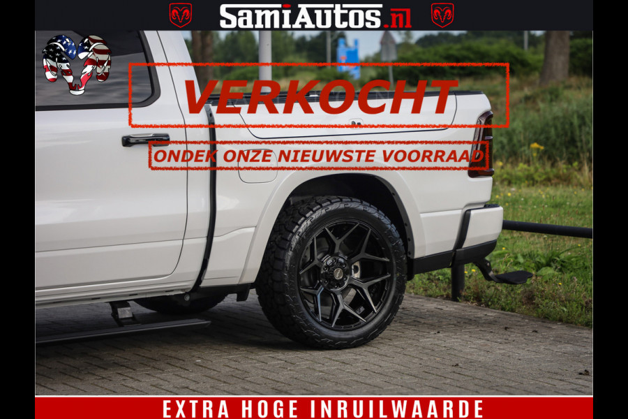 Dodge Ram Limited Night High Output 540HP 706Nm | Massage + Full Option | De Meest Luxe en Volle Pick-Up in zijn Klasse | Comfortabele Dubbele Cabine met Royale 5 Zitplaatsen | BPM vrij | Nu Leverbaar uit Voorraad | Voorraad Nr 2352 - 7649