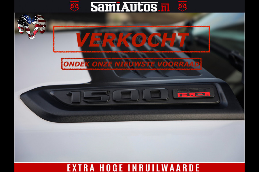 Dodge Ram Limited Night High Output 540HP 706Nm | Massage + Full Option | De Meest Luxe en Volle Pick-Up in zijn Klasse | Comfortabele Dubbele Cabine met Royale 5 Zitplaatsen | BPM vrij | Nu Leverbaar uit Voorraad | Voorraad Nr 2352 - 7649