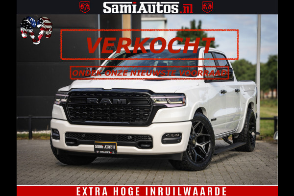 Dodge Ram Limited Night High Output 540HP 706Nm | Massage + Full Option | De Meest Luxe en Volle Pick-Up in zijn Klasse | Comfortabele Dubbele Cabine met Royale 5 Zitplaatsen | BPM vrij | Nu Leverbaar uit Voorraad | Voorraad Nr 2352 - 7649