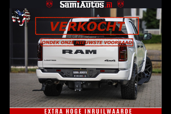 Dodge Ram Limited Night High Output 540HP 706Nm | Massage + Full Option | De Meest Luxe en Volle Pick-Up in zijn Klasse | Comfortabele Dubbele Cabine met Royale 5 Zitplaatsen | BPM vrij | Nu Leverbaar uit Voorraad | Voorraad Nr 2352 - 7649