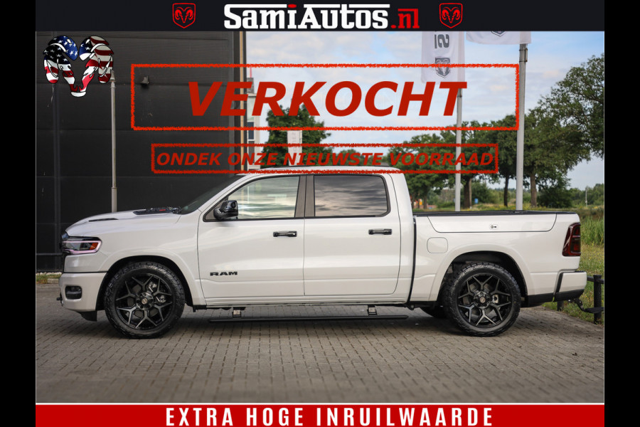 Dodge Ram Limited Night High Output 540HP 706Nm | Massage + Full Option | De Meest Luxe en Volle Pick-Up in zijn Klasse | Comfortabele Dubbele Cabine met Royale 5 Zitplaatsen | BPM vrij | Nu Leverbaar uit Voorraad | Voorraad Nr 2352 - 7649