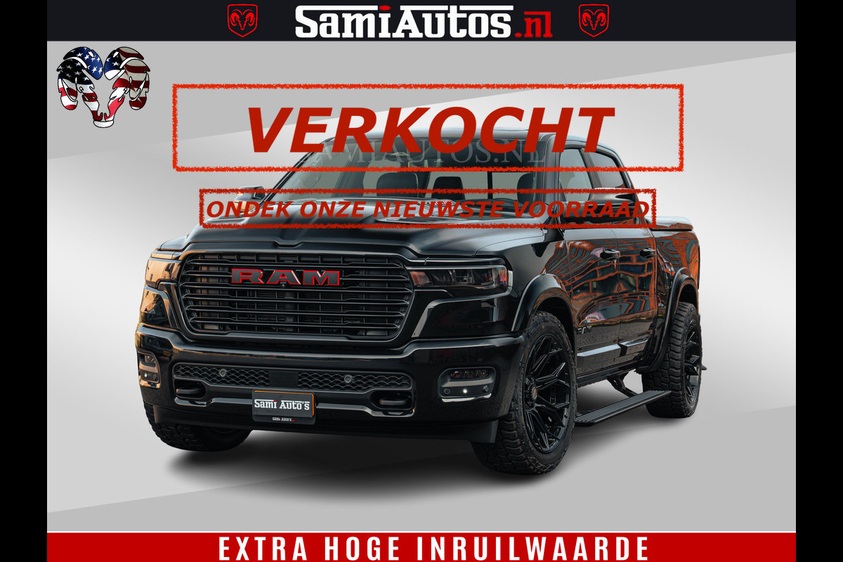 Dodge Ram 1500 Night Premium | Full Option | De Meest Luxe Pick-Up in zijn Klasse | Comfortabele Dubbele Cabine met Royale 5 Zitplaatsen | BPM vrij | Nu Leverbaar uit Voorraad | Voorraad Nr 2200 - 0886