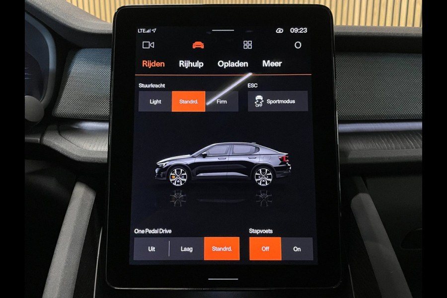 Polestar 2 Long Range Dual Motor Plus Pilot 78kWh|90,35% SOH|TREKHAAK|PANO|MEMORY|360+V+A-CAMERA|STOEL,STUURVERW|ACC|INCL|1 EIG|NL