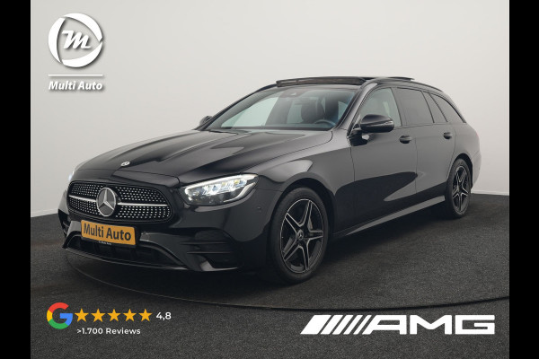 Mercedes-Benz E-Klasse Estate 300 e AMG Line PHEV 320pk Dealer O.H. | Panodak | Camera | Alcantara Sportstoelen Verwarmd | Sfeerverlichting | Blis | Apple Carplay | Night Pakket | Virtual | Navigatie | DAB | Plug In Hybrid |
