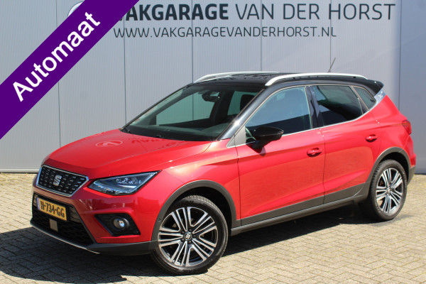 Seat Arona 1.0-115pk TSI Xcellence Business Intense AUTOMAAT ! Gun uzelf het plezier en comfort van een automaat ! Autm. airco dual, cruise cntrl, LM wielen, keyless entry-keyless go, camera, parkeersensoren v en a, dodehoek ass., LED verl., navigatie, telefoonvoorb. etc