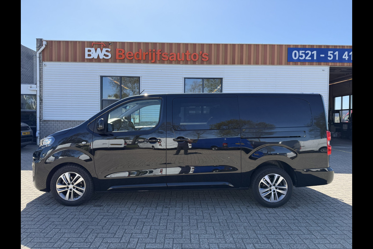Peugeot Expert 2.0 BlueHDI 177pk automaat S&S L3H1 DC 5 persoons / vaste prijs rijklaar € 27.950 ex btw / lease vanaf € 456 / dubbele schuifdeur / euro 6 / bpm vrij / airco / cruise / navi / trekhaak !