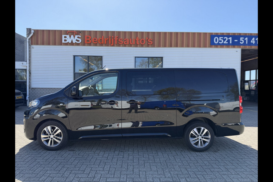 Peugeot Expert 2.0 BlueHDI 177pk automaat S&S L3H1 DC 5 persoons / vaste prijs rijklaar € 27.950 ex btw / lease vanaf € 456 / dubbele schuifdeur / euro 6 / bpm vrij / airco / cruise / navi / trekhaak !