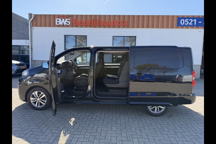 Peugeot Expert 2.0 BlueHDI 177pk automaat S&S L3H1 DC 5 persoons / vaste prijs rijklaar € 27.950 ex btw / lease vanaf € 456 / dubbele schuifdeur / euro 6 / bpm vrij / airco / cruise / navi / trekhaak !