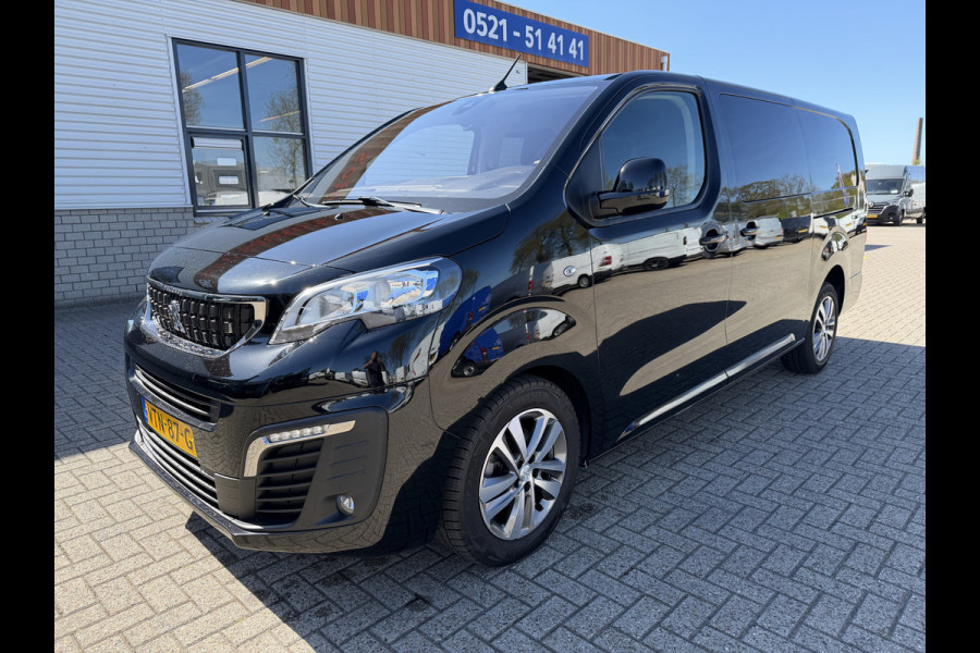 Peugeot Expert 2.0 BlueHDI 177pk automaat S&S L3H1 DC 5 persoons / vaste prijs rijklaar € 27.950 ex btw / lease vanaf € 456 / dubbele schuifdeur / euro 6 / bpm vrij / airco / cruise / navi / trekhaak !