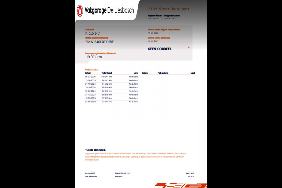 BMW 5 Serie Touring 540i xDrive M-sport High Executive / Panoramadak / Leder / Laser-led / head-up / trekhaak