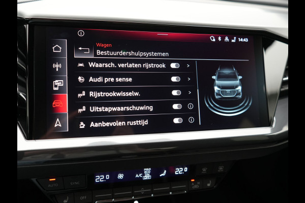 Audi Q4 e-tron 40 Advanced edition 77 kWh 204pk Dealer O.H. | S-Line Interieur | Trekhaak Af Fabriek | Adaptive Cruise | Camera | Blis | Sportstoelen Verwarmd | Apple Carplay | Navigatie | DAB |