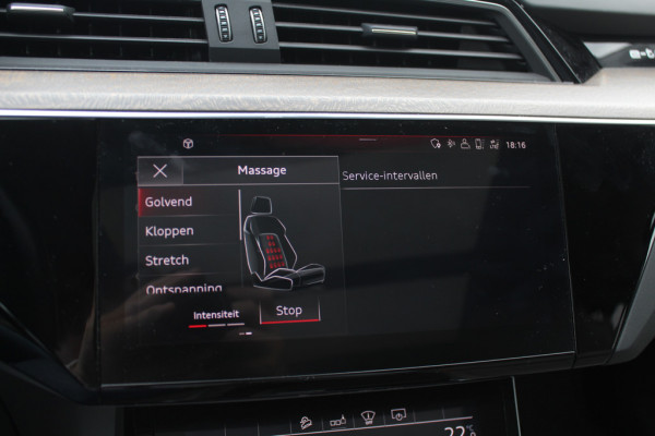 Audi e-tron e-tron 55 quattro advanced Pro Line Plus 95 kWh / Full option! / Trekhaak / Panoramadak / 360Camera / Head-up / B&O / Keyless / 21'' / Softclose / Stoelmassage / Luxe Leder / Nachtzicht / DAB / ACC