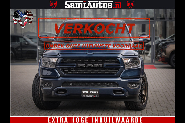 Dodge Ram SPORT | 5.7 V8 4x4 HEMI | PANORAMA DAK | GROOTSCHEM 12 INCH | LPG | Patriot Blue CREW CAB | DUBBELE CABINE | 5 PERSOONS | DC | VOORRAAD NR 2560 - 3327