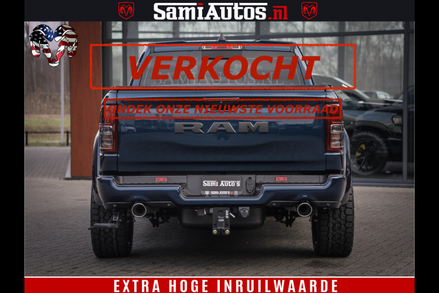 Dodge Ram SPORT | 5.7 V8 4x4 HEMI | PANORAMA DAK | GROOTSCHEM 12 INCH | LPG | Patriot Blue CREW CAB | DUBBELE CABINE | 5 PERSOONS | DC | VOORRAAD NR 2560 - 3327