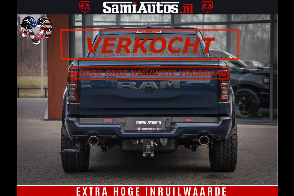 Dodge Ram SPORT | 5.7 V8 4x4 HEMI | PANORAMA DAK | GROOTSCHEM 12 INCH | LPG | Patriot Blue CREW CAB | DUBBELE CABINE | 5 PERSOONS | DC | VOORRAAD NR 2560 - 3327