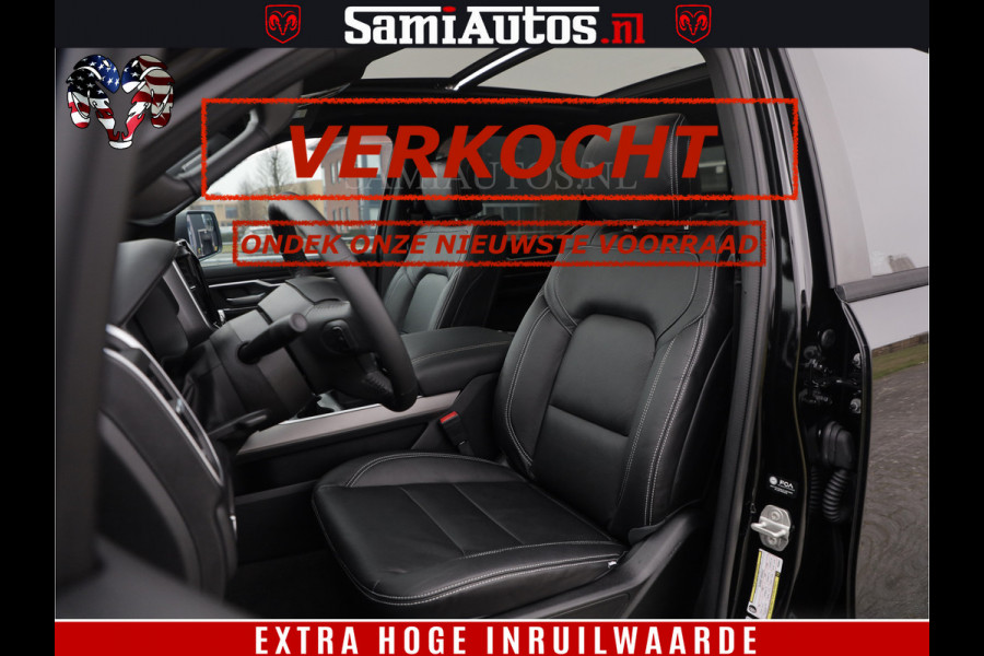 Dodge Ram SPORT | 5.7 V8 4x4 HEMI | PANORAMA DAK | GROOTSCHEM 12 INCH | LPG | Patriot Blue CREW CAB | DUBBELE CABINE | 5 PERSOONS | DC | VOORRAAD NR 2560 - 3327