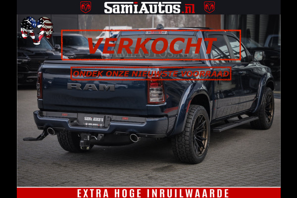 Dodge Ram SPORT | 5.7 V8 4x4 HEMI | PANORAMA DAK | GROOTSCHEM 12 INCH | LPG | Patriot Blue CREW CAB | DUBBELE CABINE | 5 PERSOONS | DC | VOORRAAD NR 2560 - 3327