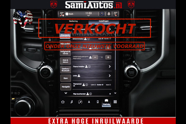 Dodge Ram SPORT | 5.7 V8 4x4 HEMI | PANORAMA DAK | GROOTSCHEM 12 INCH | LPG | Patriot Blue CREW CAB | DUBBELE CABINE | 5 PERSOONS | DC | VOORRAAD NR 2560 - 3327