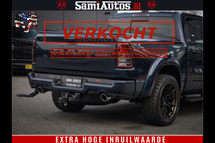 Dodge Ram SPORT | 5.7 V8 4x4 HEMI | PANORAMA DAK | GROOTSCHEM 12 INCH | LPG | Patriot Blue CREW CAB | DUBBELE CABINE | 5 PERSOONS | DC | VOORRAAD NR 2560 - 3327