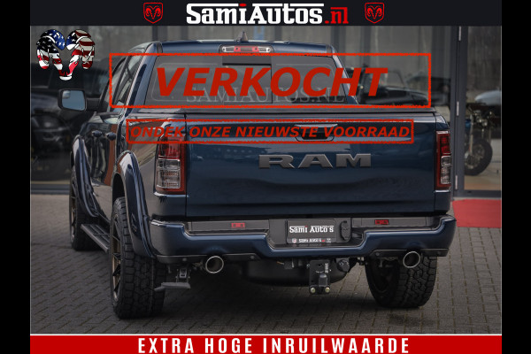 Dodge Ram SPORT | 5.7 V8 4x4 HEMI | PANORAMA DAK | GROOTSCHEM 12 INCH | LPG | Patriot Blue CREW CAB | DUBBELE CABINE | 5 PERSOONS | DC | VOORRAAD NR 2560 - 3327