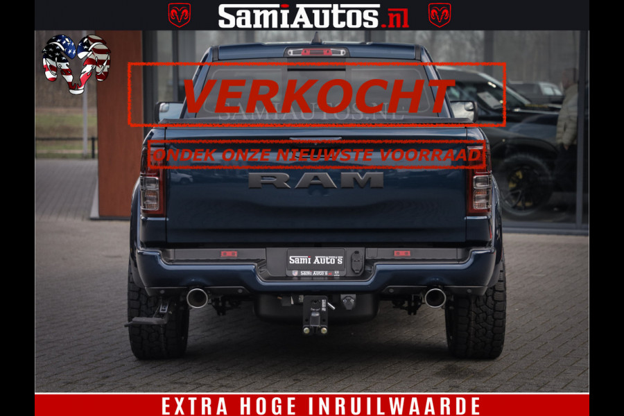 Dodge Ram SPORT | 5.7 V8 4x4 HEMI | PANORAMA DAK | GROOTSCHEM 12 INCH | LPG | Patriot Blue CREW CAB | DUBBELE CABINE | 5 PERSOONS | DC | VOORRAAD NR 2560 - 3327