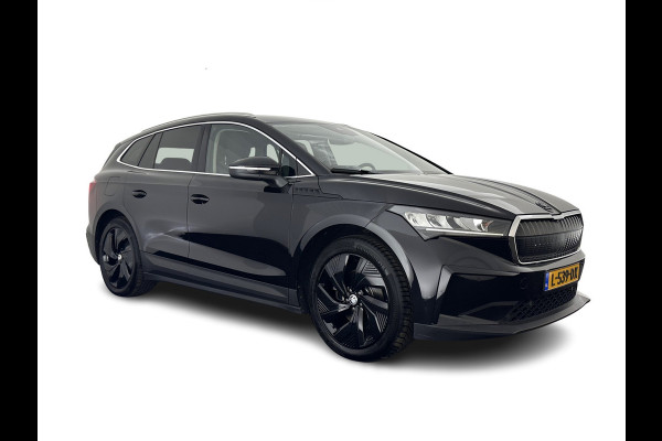 Škoda ENYAQ iV 60 [ 3-Fase ] {SOH-87%} (INCL-BTW) *LEATHER-FABRIC | FULL-LED | ADAPTIVE-CRUISE | BLINDSPOT | DIGI-COCKPIT | CAMERA | KEYLESS | NAVI-FULLMAP | AMBIENT-LIGHT | ECC | HEATED-COMFORTSEATS | DAB+ | PDC | 20''ALU*