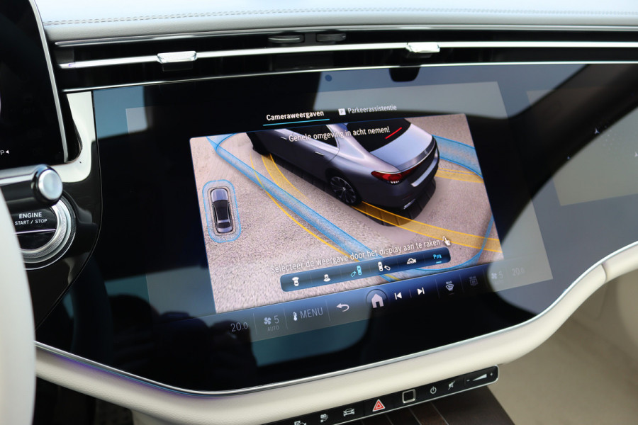 Mercedes-Benz E-Klasse 400 e 4MATIC Exclusive Line | Hypercreen | Luchtvering | Achterasbesturing | Distronic+ | Massage | Stoelventilatie | 3D-Display | HUD | Vlakkenverwarming | Digital Light |