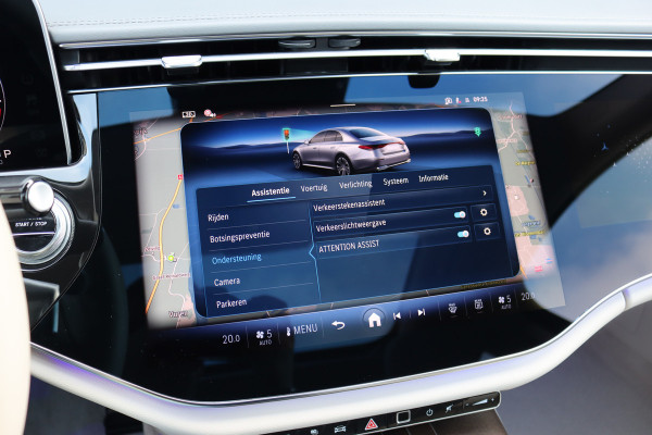 Mercedes-Benz E-Klasse 400 e 4MATIC Exclusive Line | Hypercreen | Luchtvering | Achterasbesturing | Distronic+ | Massage | Stoelventilatie | 3D-Display | HUD | Vlakkenverwarming | Digital Light |