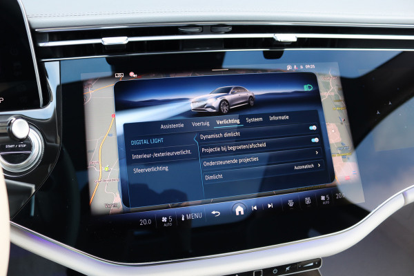 Mercedes-Benz E-Klasse 400 e 4MATIC Exclusive Line | Hypercreen | Luchtvering | Achterasbesturing | Distronic+ | Massage | Stoelventilatie | 3D-Display | HUD | Vlakkenverwarming | Digital Light |