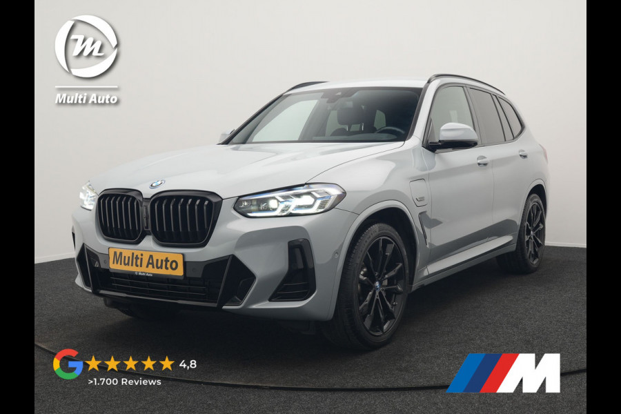 BMW X3 xDrive30e M Sport PHEV 293pk Dealer O.H. | Head Up | Laser LED | 360 Camera | Lederen Sportstoelen Verwarmd | Keyless | Blis | Apple Carplay | Hifi Audio | Sfeerverlichting | Navigatie | DAB | Cruise Control | 20"L.M | Plug In Hybrid |