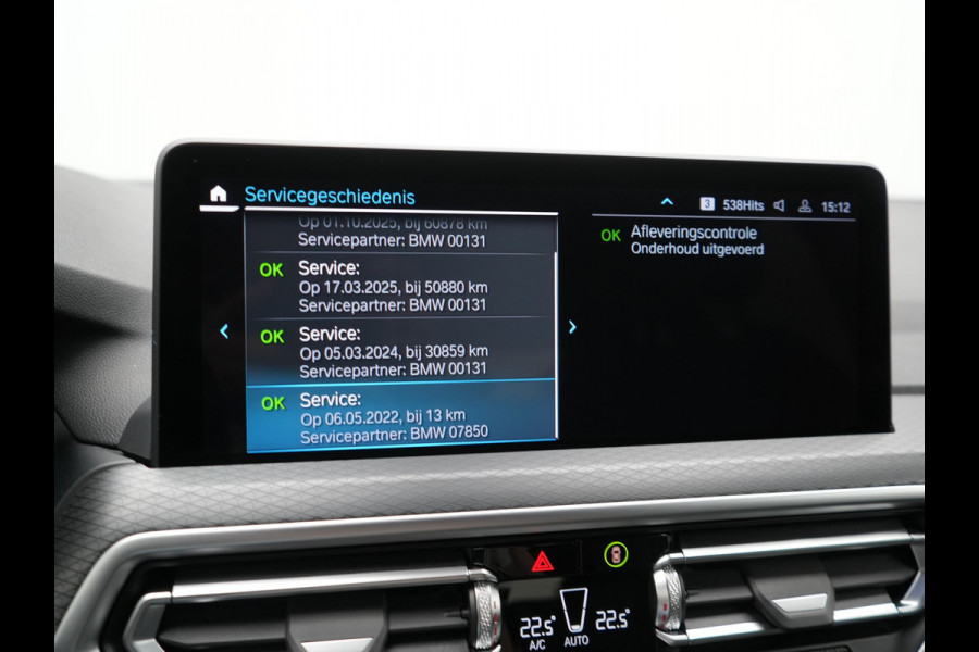 BMW X3 xDrive30e M Sport PHEV 293pk Dealer O.H. | Head Up | Laser LED | 360 Camera | Lederen Sportstoelen Verwarmd | Keyless | Blis | Apple Carplay | Hifi Audio | Sfeerverlichting | Navigatie | DAB | Cruise Control | 20"L.M | Plug In Hybrid |