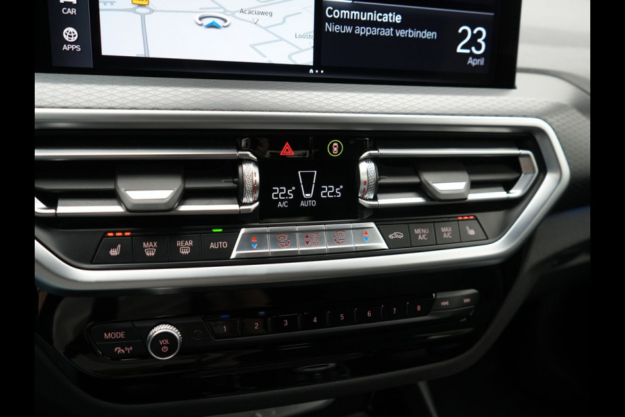 BMW X3 xDrive30e M Sport PHEV 293pk Dealer O.H. | Head Up | Laser LED | 360 Camera | Lederen Sportstoelen Verwarmd | Keyless | Blis | Apple Carplay | Hifi Audio | Sfeerverlichting | Navigatie | DAB | Cruise Control | 20"L.M | Plug In Hybrid |