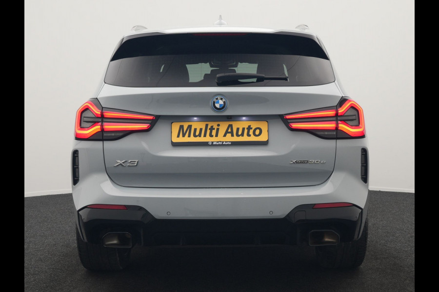 BMW X3 xDrive30e M Sport PHEV 293pk Dealer O.H. | Head Up | Laser LED | 360 Camera | Lederen Sportstoelen Verwarmd | Keyless | Blis | Apple Carplay | Hifi Audio | Sfeerverlichting | Navigatie | DAB | Cruise Control | 20"L.M | Plug In Hybrid |