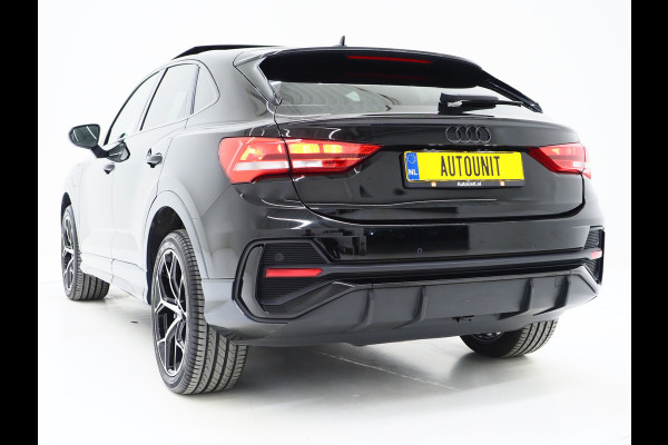Audi Q3 Sportback 45 TFSI e Full Black | Panoramadak | Leder | Sfeerlicht | Cruise | DAB | Virtual | Donkere Hemel | Carplay