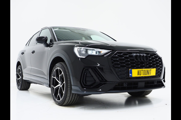Audi Q3 Sportback 45 TFSI e Full Black | Panoramadak | Leder | Sfeerlicht | Cruise | DAB | Virtual | Donkere Hemel | Carplay