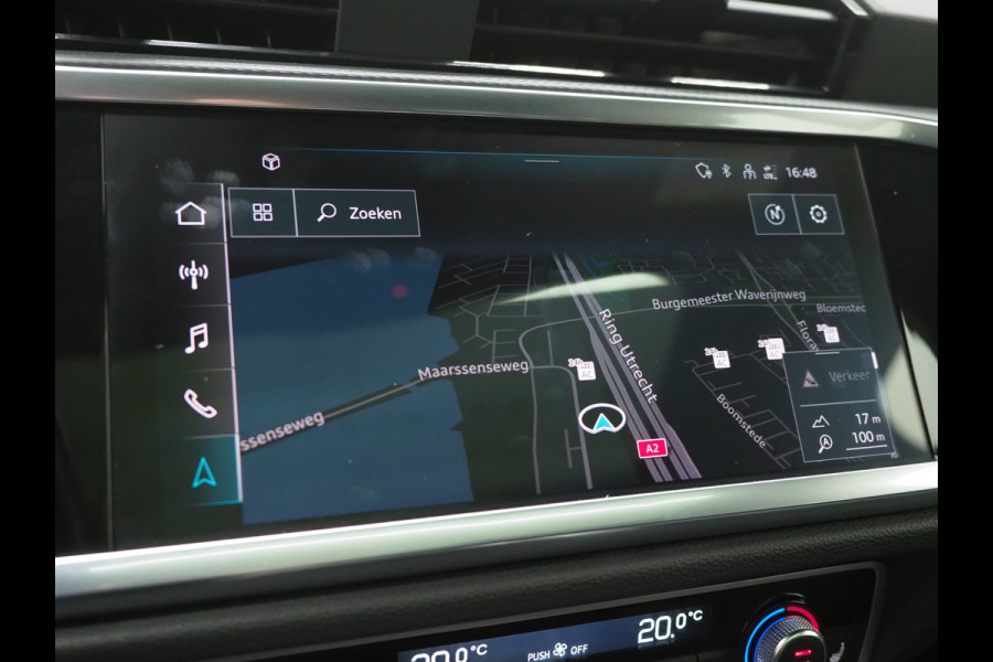 Audi Q3 Sportback 45 TFSI e Full Black | Panoramadak | Leder | Sfeerlicht | Cruise | DAB | Virtual | Donkere Hemel | Carplay