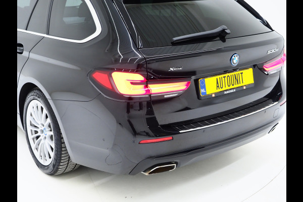 BMW 5 Serie Touring 530e xDrive | LED Grille | Trekhaak | Leder | Adaptive Cruise | HUD | Keyless | Camera | Carplay