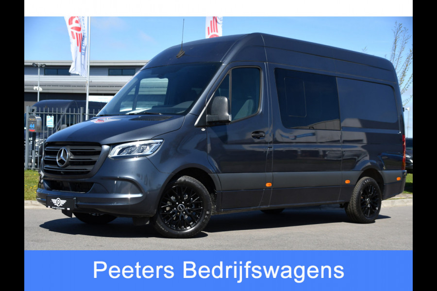 Mercedes-Benz Sprinter 319 V6 3.0 CDI L2H2 DC PB Edition Cruise, 360 Camera, Carplay, LED, 190pk, Virtual, Geveerde stoel, NAVI, Automaat, Uniek!